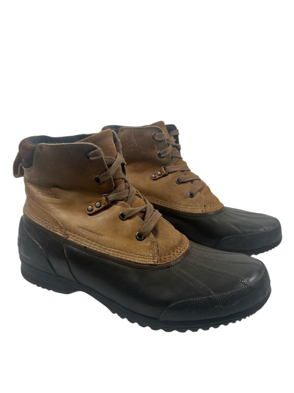Sorel Boots Mens 11.5 Ankeny Duck Boots Leather Waterproof Outdoor Hunting